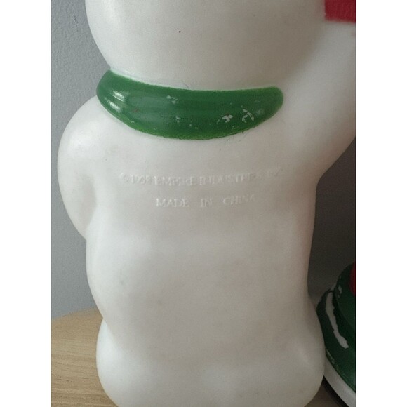 Vintage Empire Blow Mold Lot Christmas Path Light Toppers Candle Snowman Angel - Picture 7 of 13